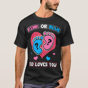 Camiseta El Tío Rosa O Azul Te Ama Anuncio De Revelación De