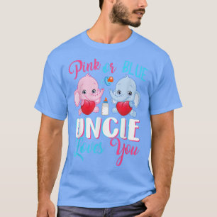 Camiseta El Tío Rosa O Azul Te Ama El Elefantes-Género Del
