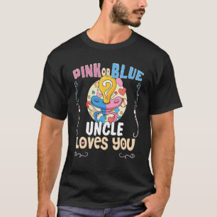 Camiseta El tío rosa o azul te ama mejor tío
