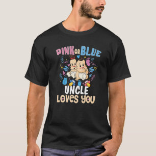 Camiseta El tío rosa o azul te ama mejor tío