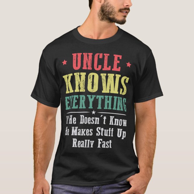 Camiseta El tío sabe todo (Anverso)