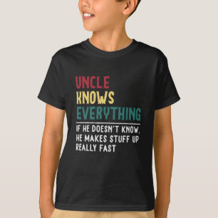 Camiseta El tío sabe todo el regalo del día del padre para 