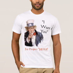 Camiseta El "tío Sam apoya "ABRAZA" proyecto