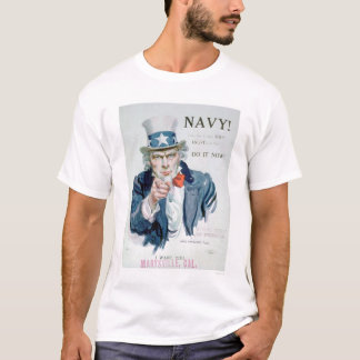 Camiseta ¡El tío Sam le está llamando!  Aliste a la marina