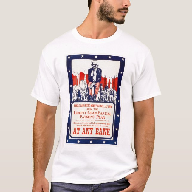 Camiseta El tío Sam necesita el dinero… (Anverso)