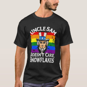 Camiseta EL TÍO SAM NO SE IMPORTA DE SNOWFLAKES Funny Ameri