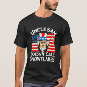 Camiseta EL TÍO SAM NO SE IMPORTA DE SNOWFLAKES Funny Ameri