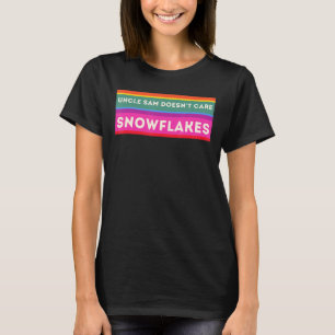 Camiseta EL TÍO SAM NO SE IMPORTA DE SNOWFLAKES Funny Ameri
