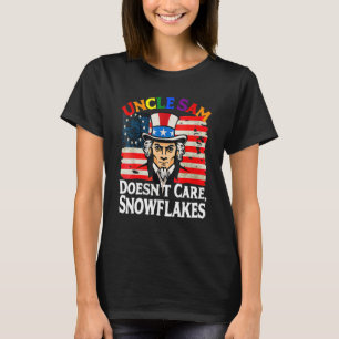 Camiseta EL TÍO SAM NO SE PREOCUPA COPOS DE NIEVE Divertido