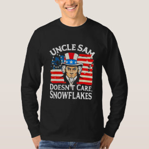 Camiseta EL TÍO SAM NO SE PREOCUPA COPOS DE NIEVE Divertido