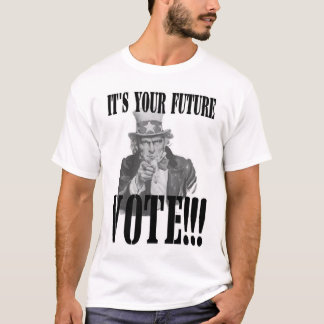 Camiseta ¡El tío Sam quisiera que usted VOTARA!!!