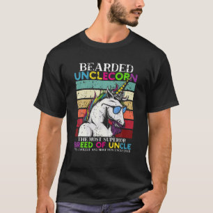 Camiseta El tío unclecornio con barba es gracioso