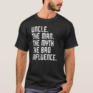 Camiseta El Tío Vintage El Hombre El Mito La Mala Influenci