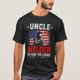 Camiseta El tío Welder, la leyenda R, con la bandera estado