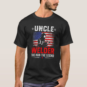 Camiseta El tío Welder, la leyenda R, con la bandera estado