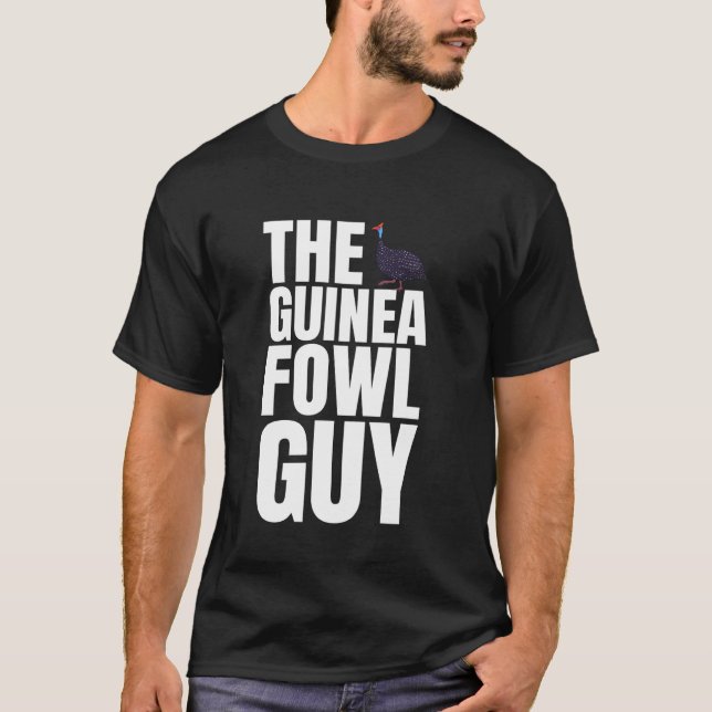 Camiseta El Tipo del Pollo de Guinea Ave (Anverso)