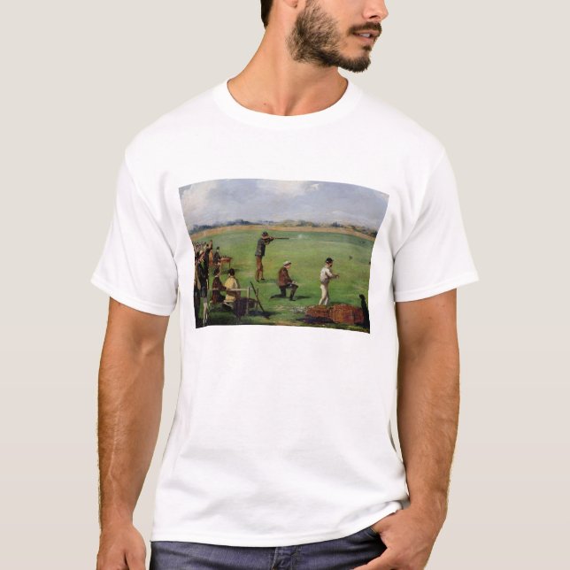 Camiseta El tirar (aceite en el papel) (Anverso)