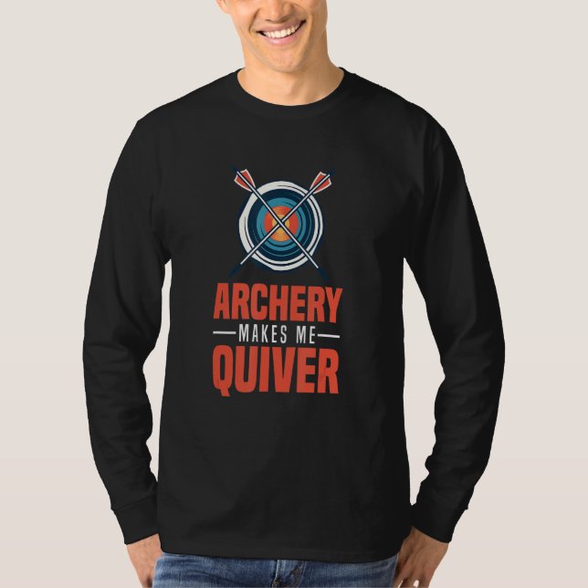 Camiseta El tiro con arco me hace callar a Bowman Bow Hunti (Anverso)