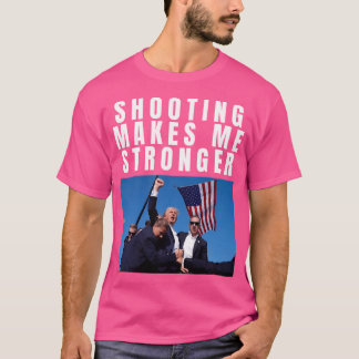 Camiseta El tiroteo me hace más fuerte a Trump 2024