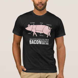 Camiseta El tocino es carta divertida del carnicero del