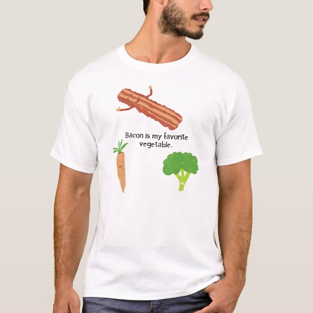 Camiseta El tocino es mi verdura preferida (Anverso)