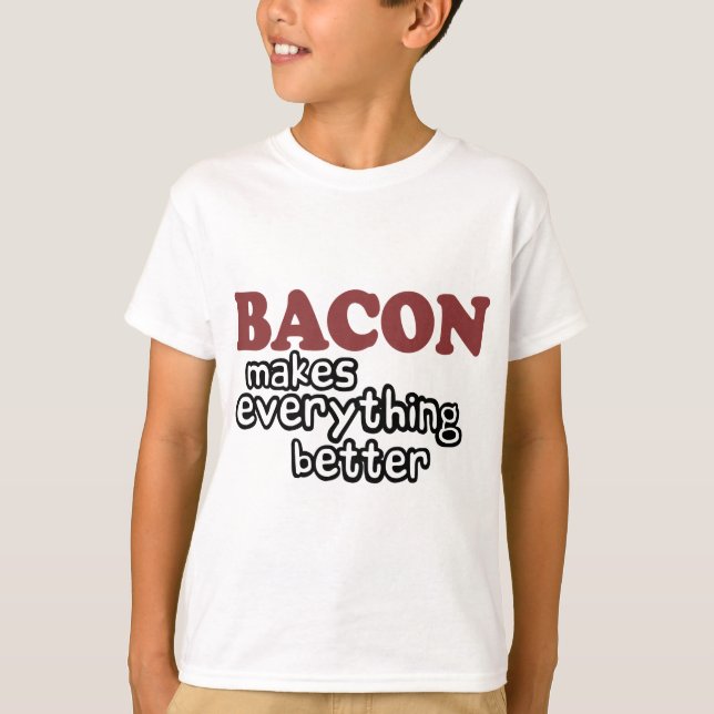 Camiseta el tocino hace todo mejor (Anverso)