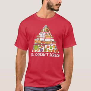 Camiseta El tofu no grita la planta vegetariana Fu