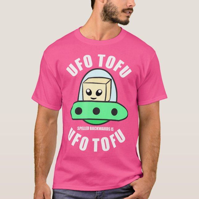 Camiseta El Tofu Ufo Espoleado Hacia Atrás Es Ufo Tofu - Di (Anverso)