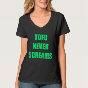 Camiseta El tofu vegan nunca grita animal a base de plantas