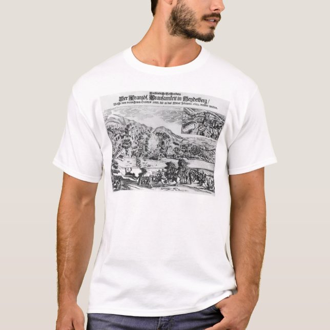 Camiseta El tomar y la destrucción de Heidelberg cerca (Anverso)