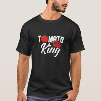 Camiseta El tomate King Funny ama los tomates veganos