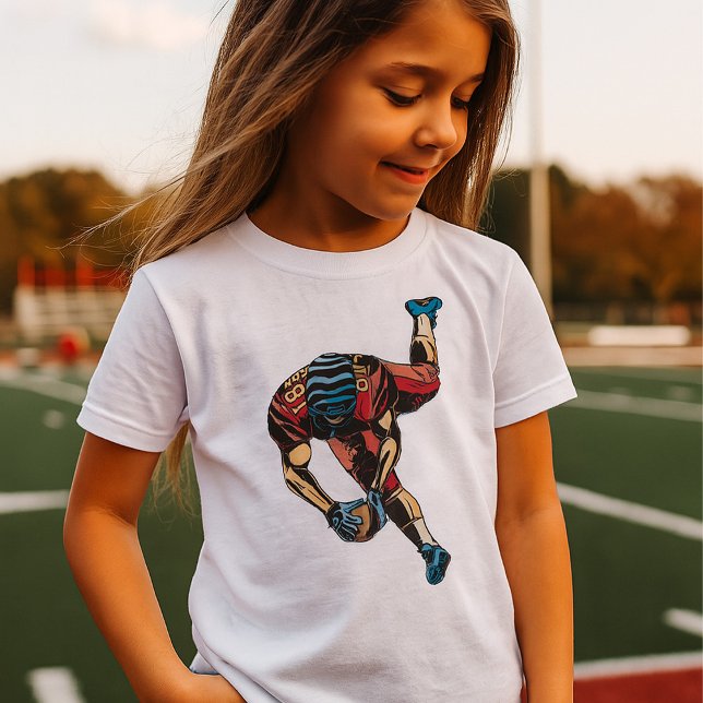 Camiseta El toque dinámico del jugador de fútbol americano (Subido por el creador)
