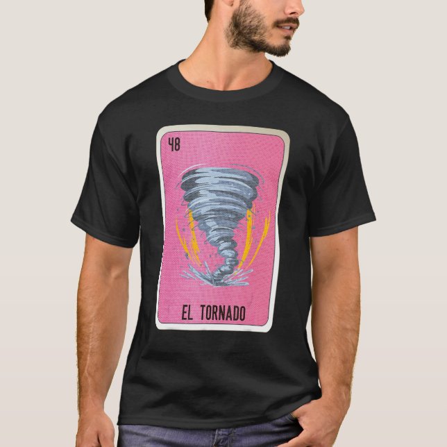 Camiseta El Tornado Mexican Slang Lottery Bingo Cards (Anverso)