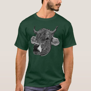 Camiseta El toro de la vaca afronta la figura de la carne b