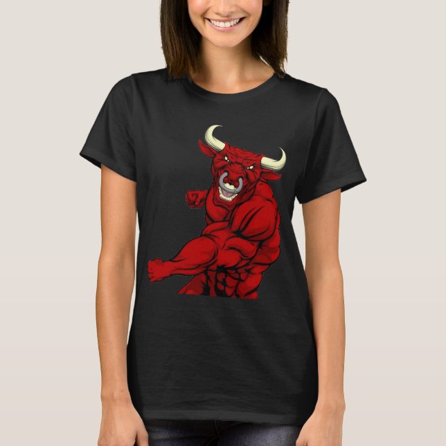 Camiseta El Toro Rojo Te Da Golpes (Anverso)