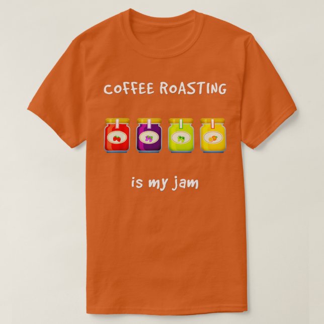 Camiseta El tostado de café es mi favorita afición a Sla (Diseño del anverso)