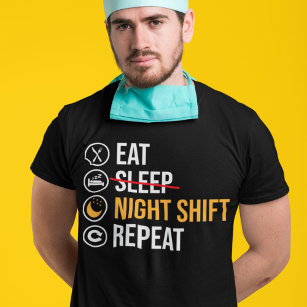 Camiseta El trabajador de turnos nocturnos es divertido dec