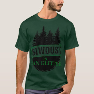 Camiseta El trabajador forestal Sawdust es un hombre Purpur