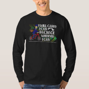 Camiseta El Trabajador Postal Mailman Llevo Su Paquete Cuan