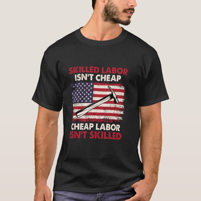 Camiseta El trabajo calificado no es barato - Sindicato cal (Anverso)