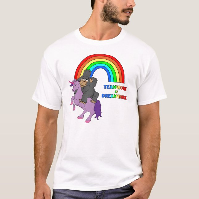 Camiseta El trabajo en equipo es Dreamwork (Anverso)