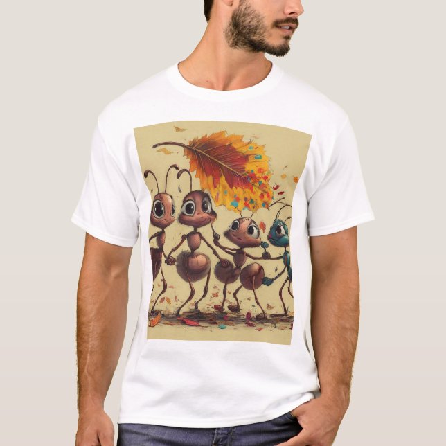 Camiseta El trabajo en equipo hace el trabajo de sueño (hoj (Anverso)