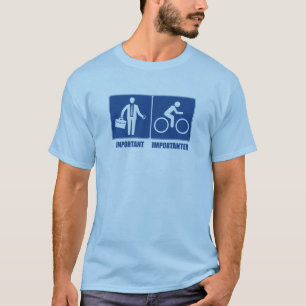 Camiseta El trabajo es importante, el ciclismo es más impor