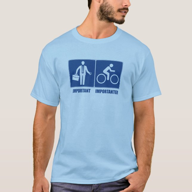 Camiseta El trabajo es importante, el ciclismo es más impor (Anverso)