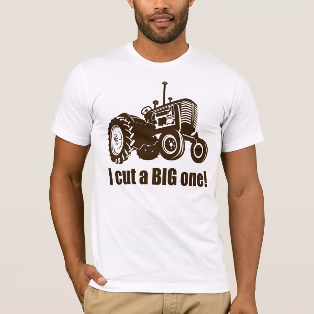 Camiseta El tractor I cortó grande (Anverso)