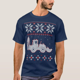Camiseta El Tractor Lover Ugly Navidades Sweater, el agricu