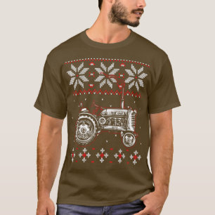 Camiseta El Tractor Lover Ugly Navidades Sweater, el agricu