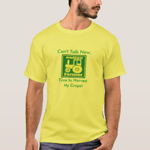 Camiseta el tractor verde, no puede ahora hablar, hora de