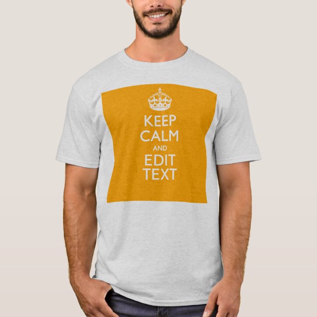 Camiseta El Tráfico De Fondo Amarillo Mantiene La Calma Y E (Anverso)