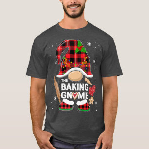 Camiseta El traje de Baking Gnome Gnome Buffalo Plaid Chris